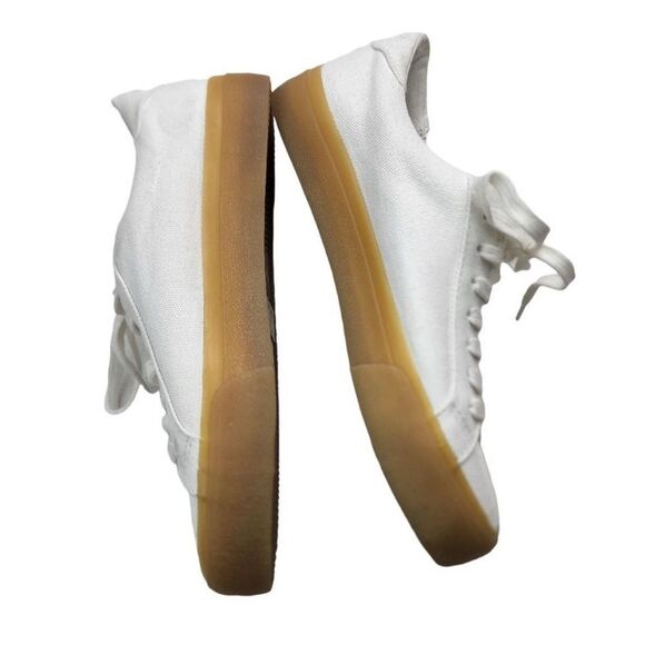 Madewell Sidewalk Lowtop White Canvas sneakers size 6.5 - Picture 5 of 7